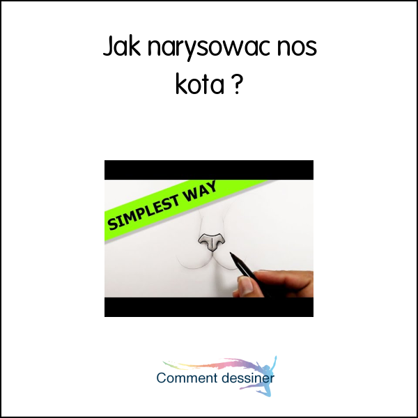 Jak narysować nos kota